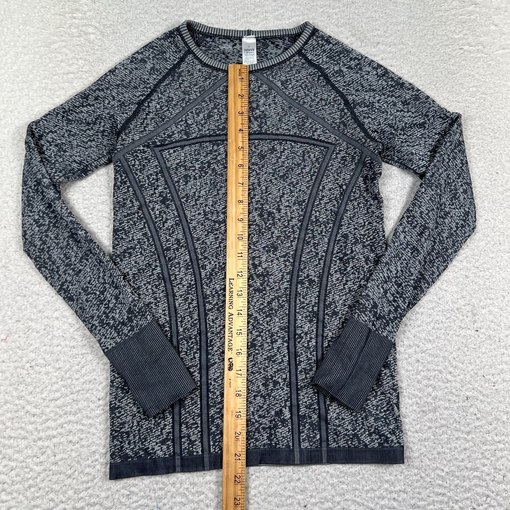 Ivivva by Lululemon Fly‎ Tech Top Girls 14 Long Sleeve Activewear Heather Gray - Picture 5 of 7